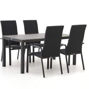Bellagio Avio/Fidenza 160 cm Gartenmöbel-Set 5-teilig stapelbar