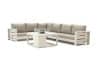 + 10 % Kassenrabatt | Bellagio Avolo/Cosiraw 100 cm Ecklounge-Set 3-teilig links 6-Sitzer