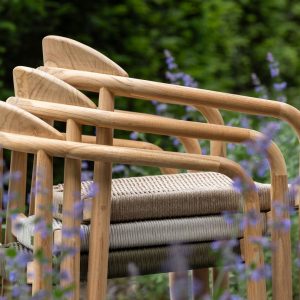 Bellagio Berbaro/Santa Severina ø 180 cm Gartenmöbel-Set 7-Teilig Stapelbar