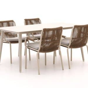 Bellagio Caronia/Sora 160 cm Gartenmöbel-Set 5-Teilig Stapelbar