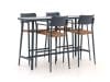 + 10 % Kassenrabatt | Bellagio Cino 175 cm Gartenbar-Set 5-Teilig Stapelbar