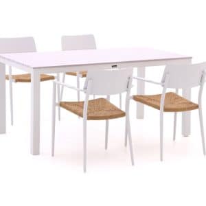 + 10 % Kassenrabatt | Bellagio Cino/Menzano 160 cm Gartenmöbel-Set 5-teilig stapelbar