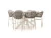 + 10 % Kassenrabatt | Bellagio Cupello/ROUGH-Y Ellips 240 cm Gartenbar-Set 7-teilig stapelbar