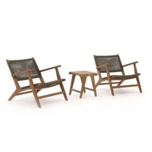 Bellagio Elcito Lounge Balkonmöbel-Set 3-teilig