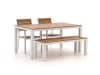 + 10 % Kassenrabatt | Bellagio Fidenza 160 cm Gartenmöbel-Set mit Sofa 4-Teilig Stapelbar