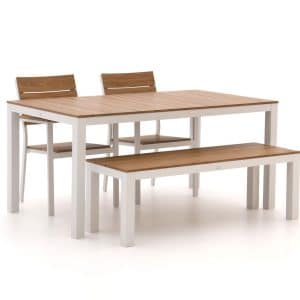 + 10 % Kassenrabatt | Bellagio Fidenza 160 cm Gartenmöbel-Set mit Sofa 4-Teilig Stapelbar