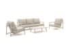 + 10 % Kassenrabatt | Bellagio Torre Muzza Sessel-Sofa Lounge-Set 4-teilig