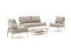 + 10 % Kassenrabatt | Bellagio Valli Sessel-Sofa Lounge-Set 4-teilig