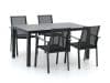+ 10 % Kassenrabatt | Bernstein Amberg/Menzano 160 cm Gartenmöbel-Set 5-teilig