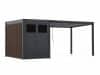 + 10 % Kassenrabatt | Cedrino Pergola 400x300x255 cm inkl. Stauraum 300x200 cm