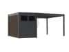 + 10 % Kassenrabatt | Cedrino Pergola 400x360x255 cm inkl. Stauraum 360x200 cm