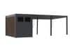 + 10 % Kassenrabatt | Cedrino Pergola 530x360x255 cm inkl. Stauraum 360x200 cm