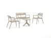 + 10 % Kassenrabatt | Forza Vico/Rieti ø 60 cm Sessel-Sofa Lounge-Set 4-teilig