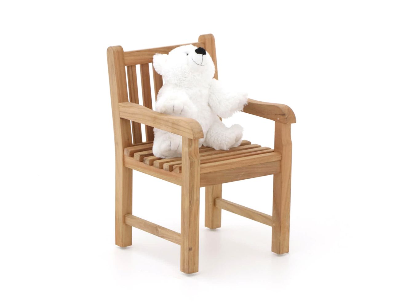 + 15 % Kassenrabatt | Kinder Gartenstuhl 35x40x56 cm/Kikabär groß 30 cm Weiß
