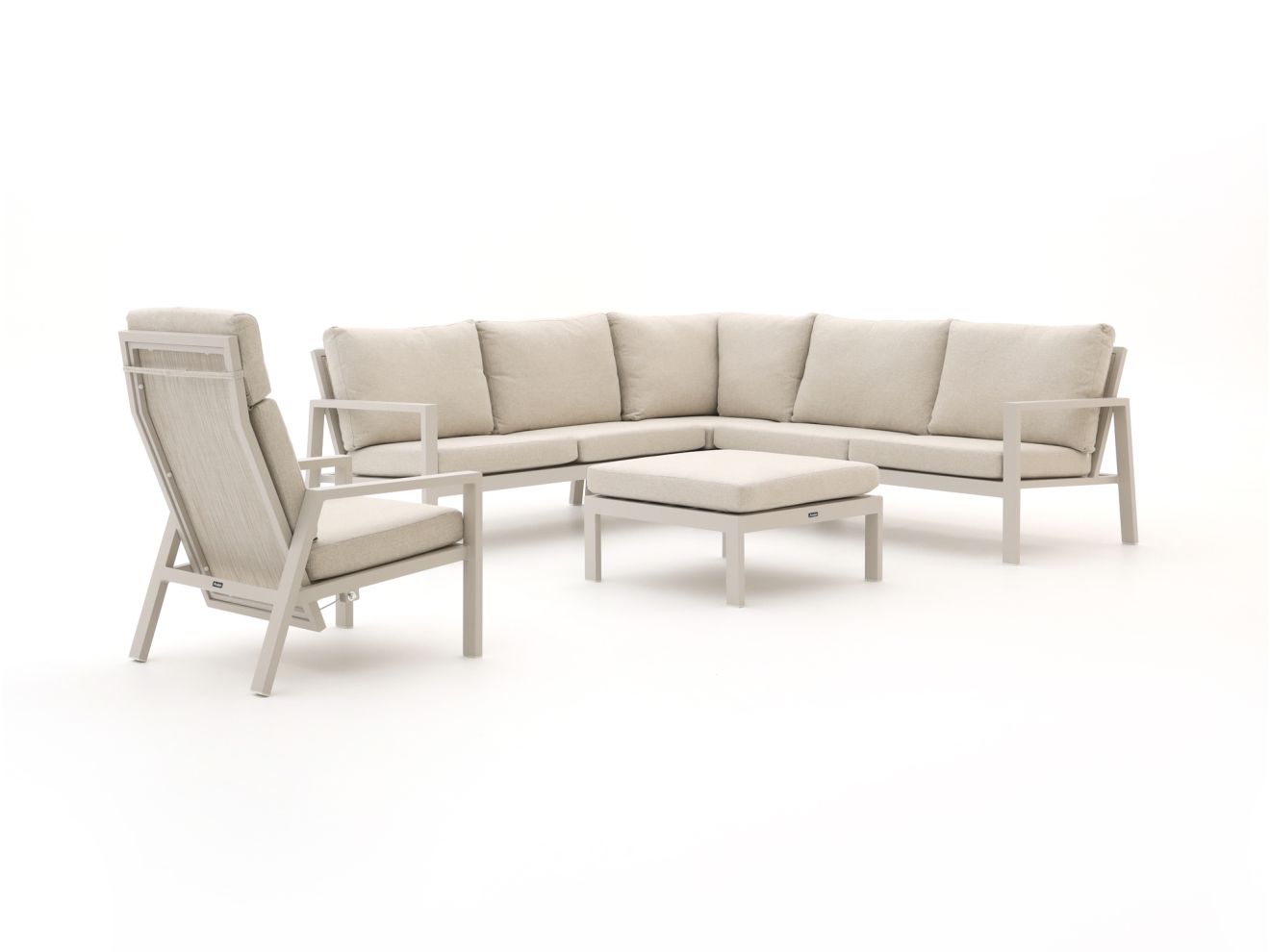 + 15 % Kassenrabatt | Manifesto Alzano Ecklounge-Set 5-teilig 6-Sitzer verstellbar