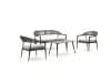 + 10 % Kassenrabatt | Manifesto Belpasso Sessel-Sofa Lounge-Set 4-teilig