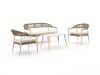 + 10 % Kassenrabatt | Manifesto Belpasso Sessel-Sofa Lounge-Set 4-teilig