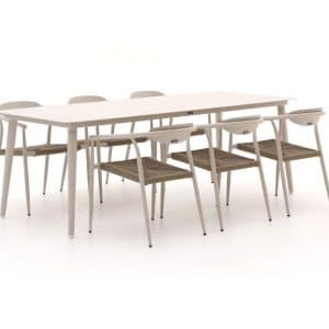 Manifesto Cavone/Sora 220 cm Gartenmöbel-Set 7-Teilig Stapelbar