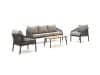 + 10 % Kassenrabatt | Manifesto Copparo Sessel-Sofa Lounge-Set 4-teilig