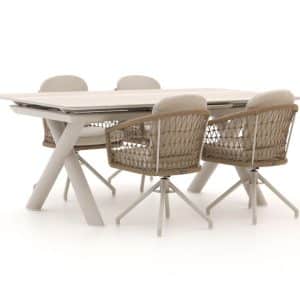 Manifesto Tolmezzo/Citadella 200/260 cm Gartenmöbel-Set 5-teilig drehbar ausziehbar