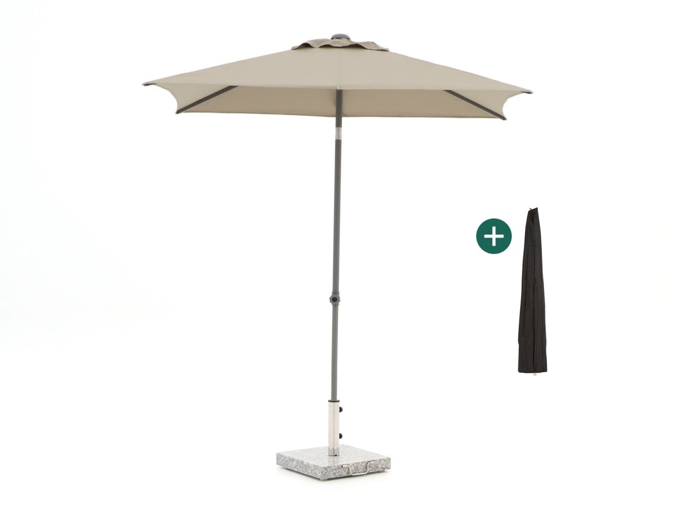 + 10 % Kassenrabatt | Shadowline Push-up Sonnenschirm 210x150 cm