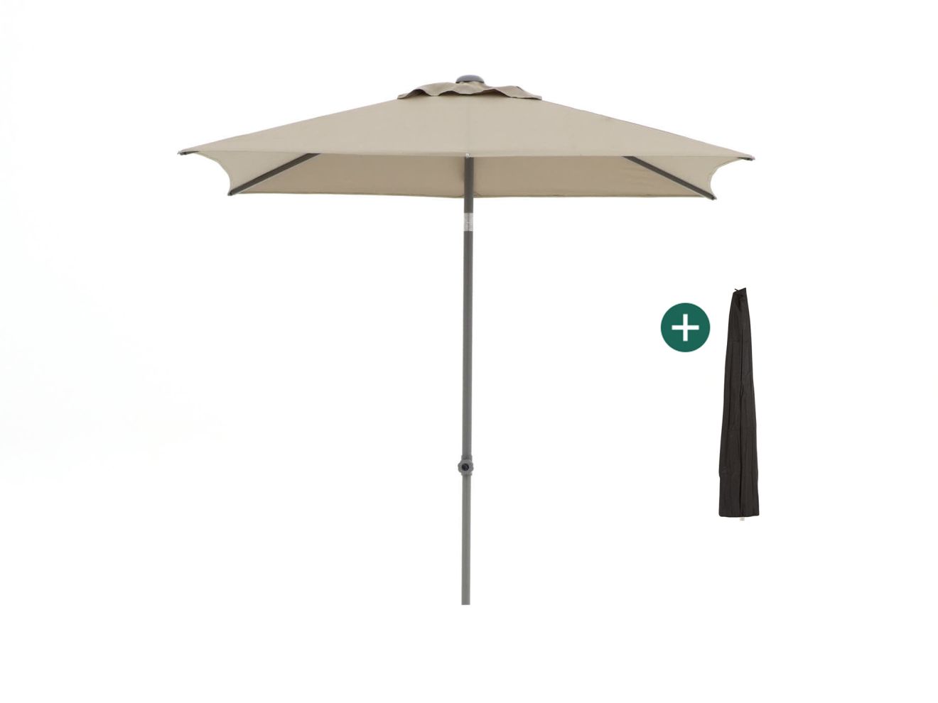 + 10 % Kassenrabatt | Shadowline Push-up Sonnenschirm 210x150 cm