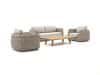 + 10 % Kassenrabatt | Tierra Outdoor Wakkanda Sessel-Sofa Lounge-Set 4-teilig