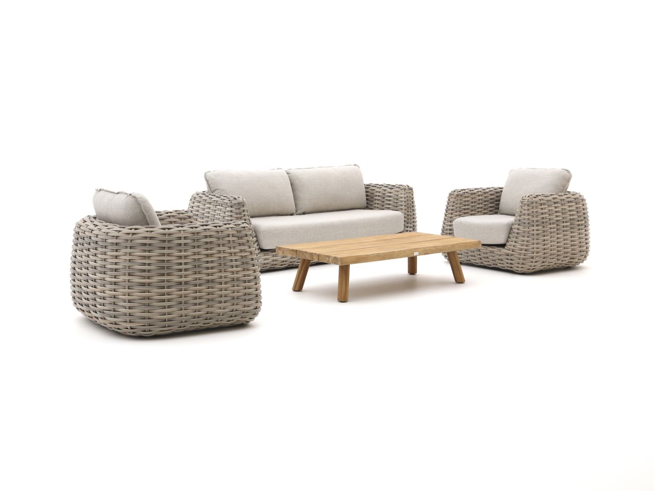 + 10 % Kassenrabatt | Tierra Outdoor Wakkanda Sessel-Sofa Lounge-Set 4-teilig