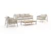 + 10 % Kassenrabatt | Zavelli Cuore Sessel-Sofa Lounge-Set 4-teilig 5-Sitzer
