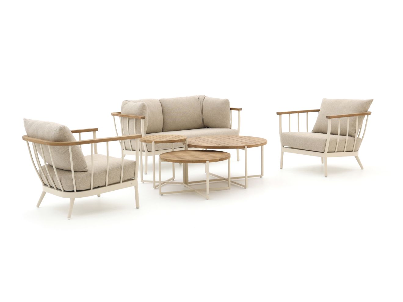 + 15 % Kassenrabatt | Apple Bee Condor Sessel-Sofa Lounge-Set 6-teilig 4-Sitzer