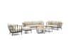 + 10 % Kassenrabatt | Apple Bee Condor Sessel-Sofa Lounge-Set 7-teilig 6-Sitzer