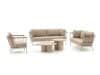 + 10 % Kassenrabatt | Apple Bee Condor/Tonga Sessel-Sofa Lounge-Set 5-teilig 6-Sitzer