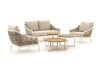 + 10 % Kassenrabatt | Apple Bee Milou/Monaco Sessel-Sofa Lounge-Set 6-teilig 4-Sitzer