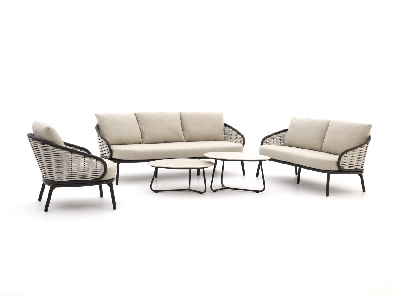 + 10 % Kassenrabatt | Apple Bee Pine Key Sessel-Sofa Lounge-Set 5-teilig 6-Sitzer