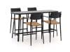 + 10 % Kassenrabatt | Bellagio Cino 175 cm Gartenbar-Set 5-teilig