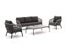 + 10 % Kassenrabatt | Bellagio Cupello Sessel-Sofa Lounge-Set 4-teilig