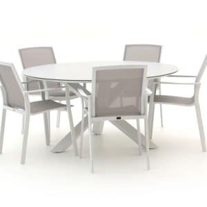 Bellagio Dranera/Ferrone ø 150 cm Gartenmöbel-Set 6-Teilig Stapelbar
