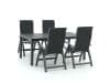 + 10 % Kassenrabatt | Bellagio Fermo/Fidenza 183 cm Gartenmöbel-Set 5-teilig verstellbar