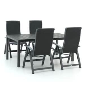 Bellagio Fermo/Fidenza 183 cm Gartenmöbel-Set 5-teilig verstellbar