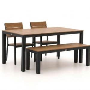 + 10 % Kassenrabatt | Bellagio Fidenza 160 cm Gartenmöbel-Set mit Bank 4-teilig stapelbar