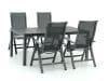 + 10 % Kassenrabatt | Bellagio Lugo/Fidenza 183 cm Gartenmöbel-Set 5-teilig verstellbar