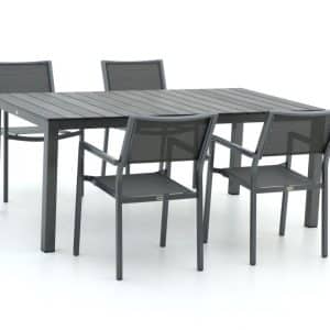 + 10 % Kassenrabatt | Bellagio Roma/Fidenza 183 cm Gartenmöbel-Set 5-teilig stapelbar