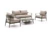+ 10 % Kassenrabatt | Bellagio Valli Sessel-Sofa Lounge-Set 4-teilig