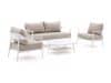 + 10 % Kassenrabatt | Bellagio Valli Sessel-Sofa Lounge-Set 4-teilig