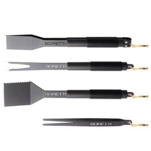 + 10 % Kassenrabatt | Boretti Grill Grillwerkzeugset 4-teilig (Zange