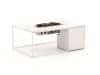 + 10 % Kassenrabatt | Cosidesign Line Lounge Feuertisch 120x80x47 cm