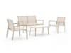 + 10 % Kassenrabatt | Forza Asmonte Sessel-Sofa Lounge-Set 4-teilig
