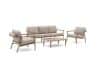 Forza Cuneo Sessel-Sofa Lounge-Set 4-teilig