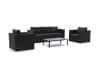 + 10 % Kassenrabatt | Forza Giotto/Ciane Sessel-Sofa Lounge-Set 4-teilig