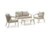 + 10 % Kassenrabatt | Forza Iseo Sessel-Sofa Lounge-Set 4-teilig